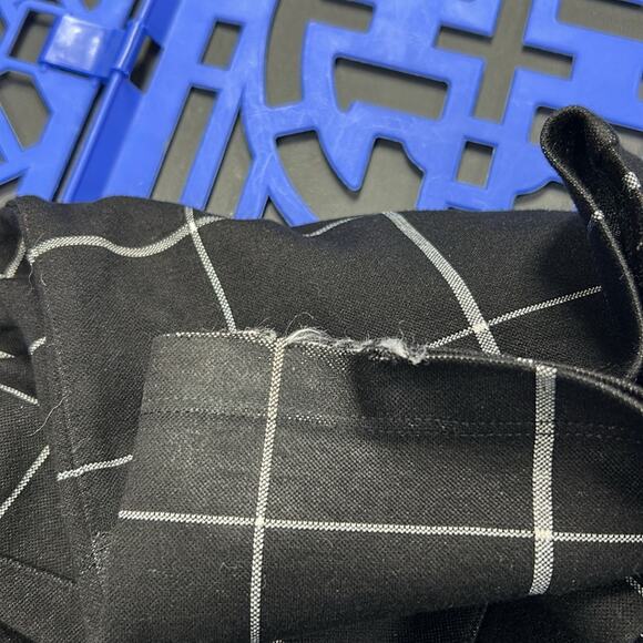 Betabrand Women’s Dress Pants Yoga Pants Classic Bootcut Black Windowpane Medium - Picture 11 of 11